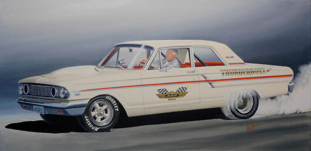 John's Fairlane, Original Oil, 24x48, SOLD