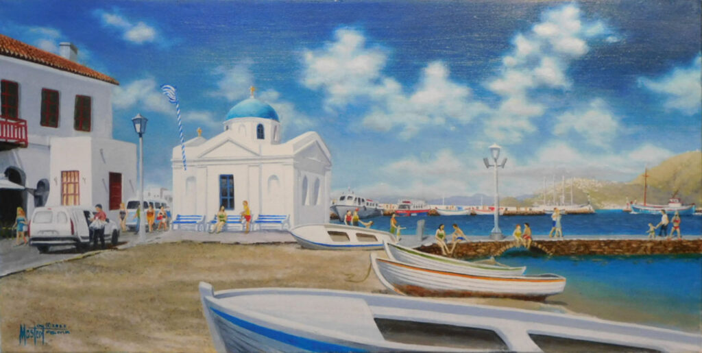 Mikonos Harbor, Greece